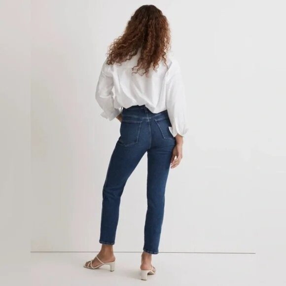 MADEWELL | Stovepipe High Rise Stretch Medium Wash Denim Jeans (SZ 31) - Picture 2 of 7